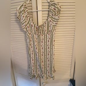 NWOT Floral Mini Babydoll Dress